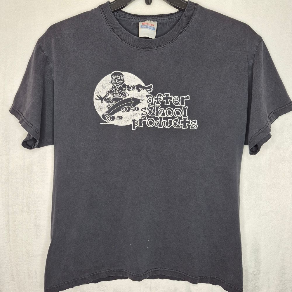 Vintage Y2K Skateboarding T-Shirt After School Products Cartoon Skater XL USA